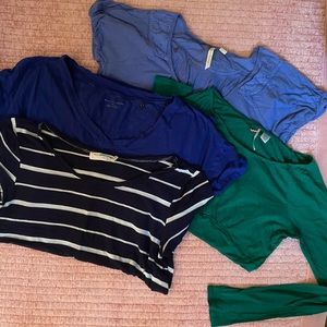 3 tshirts + 1 long sleeve